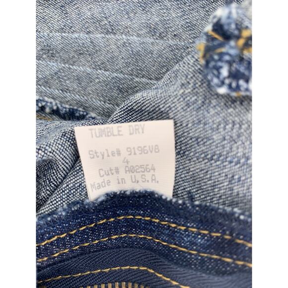 NWT Sky Clothing Flare Jeans Stretch Embroidery Low Rise 4 Hippie Festival 70s - Picture 10 of 10